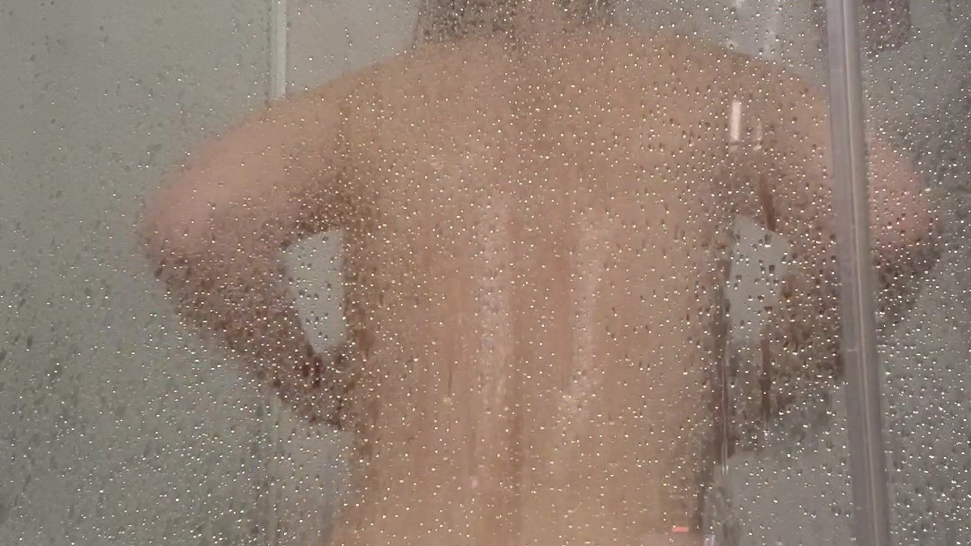 Jumping ass in the shower