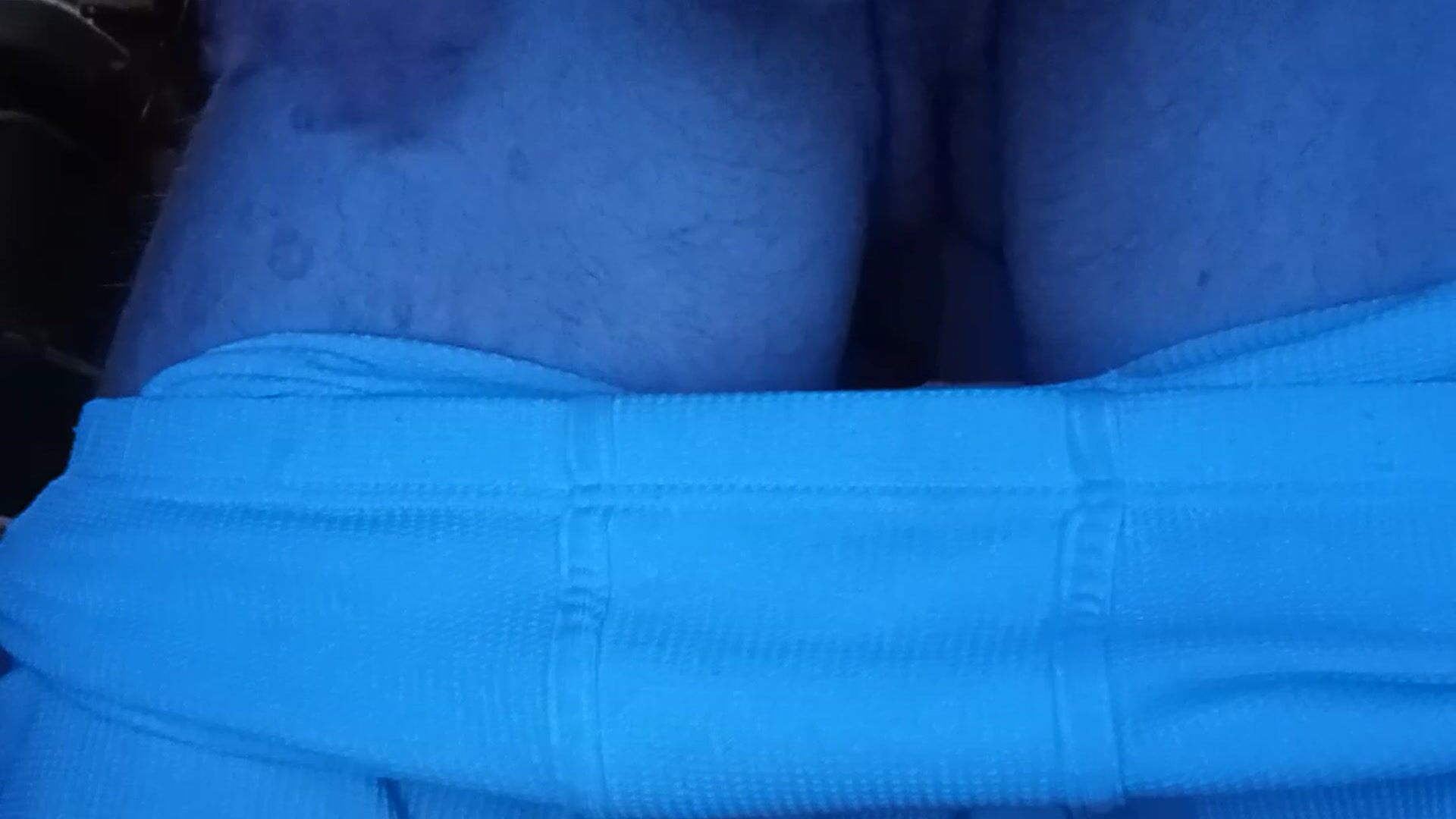 New longjohns with thick hard cock hanging out