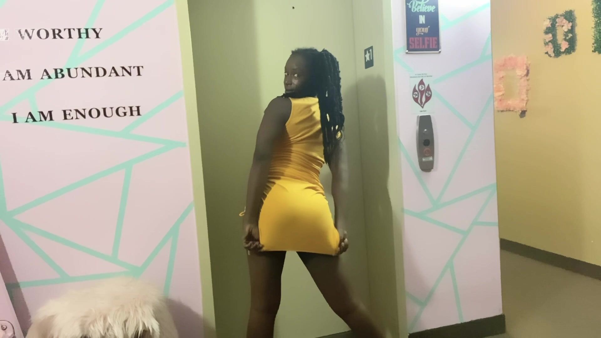 Twerking Near The Elevator