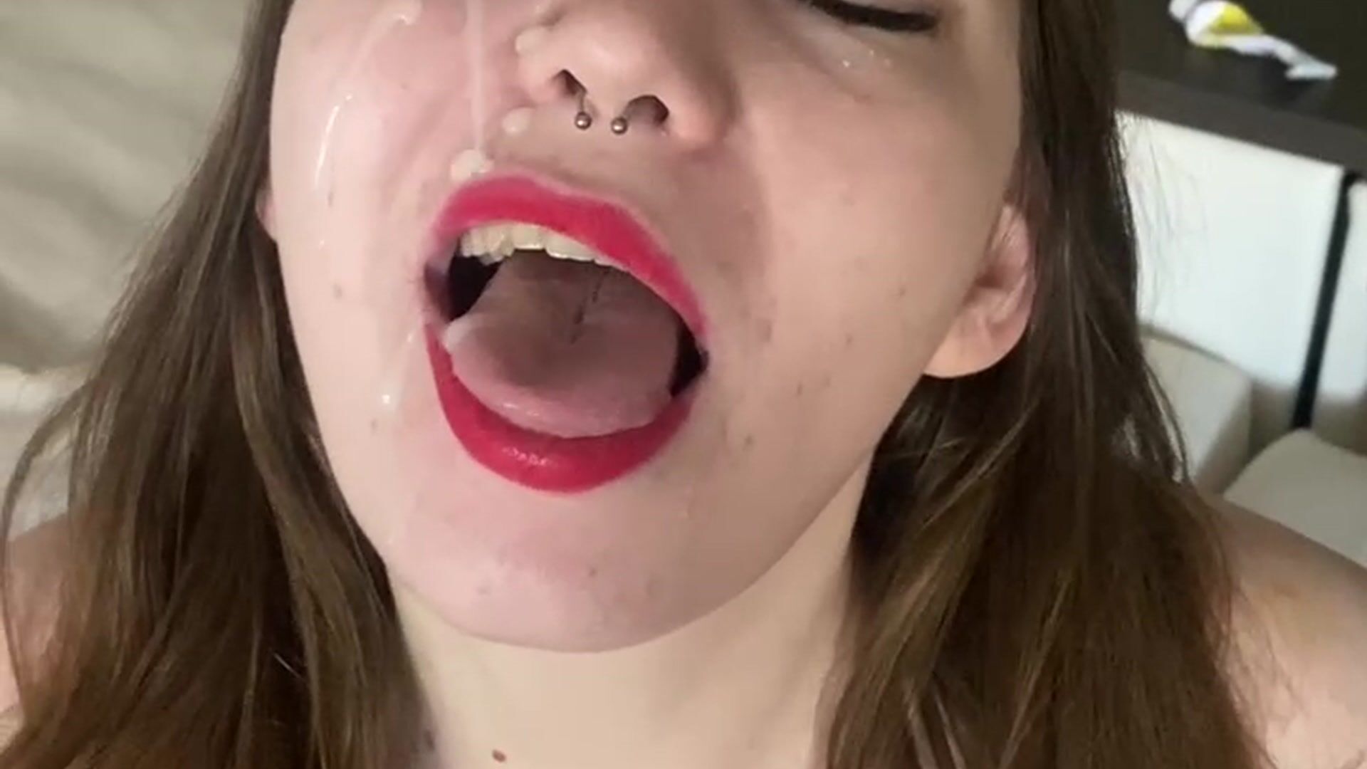 Cum on my face and tits